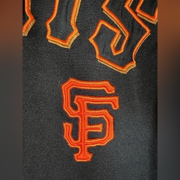 Stitches San Francisco Giants embroidered zip up track jacket sz 2XL arm stripes - Picture 6 of 10